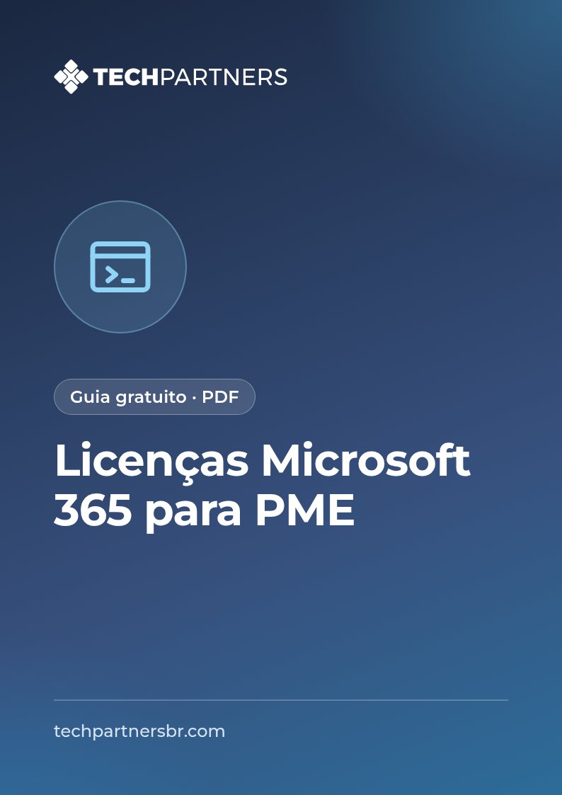 Capa do guia em PDF: Licenças Microsoft 365 para PME